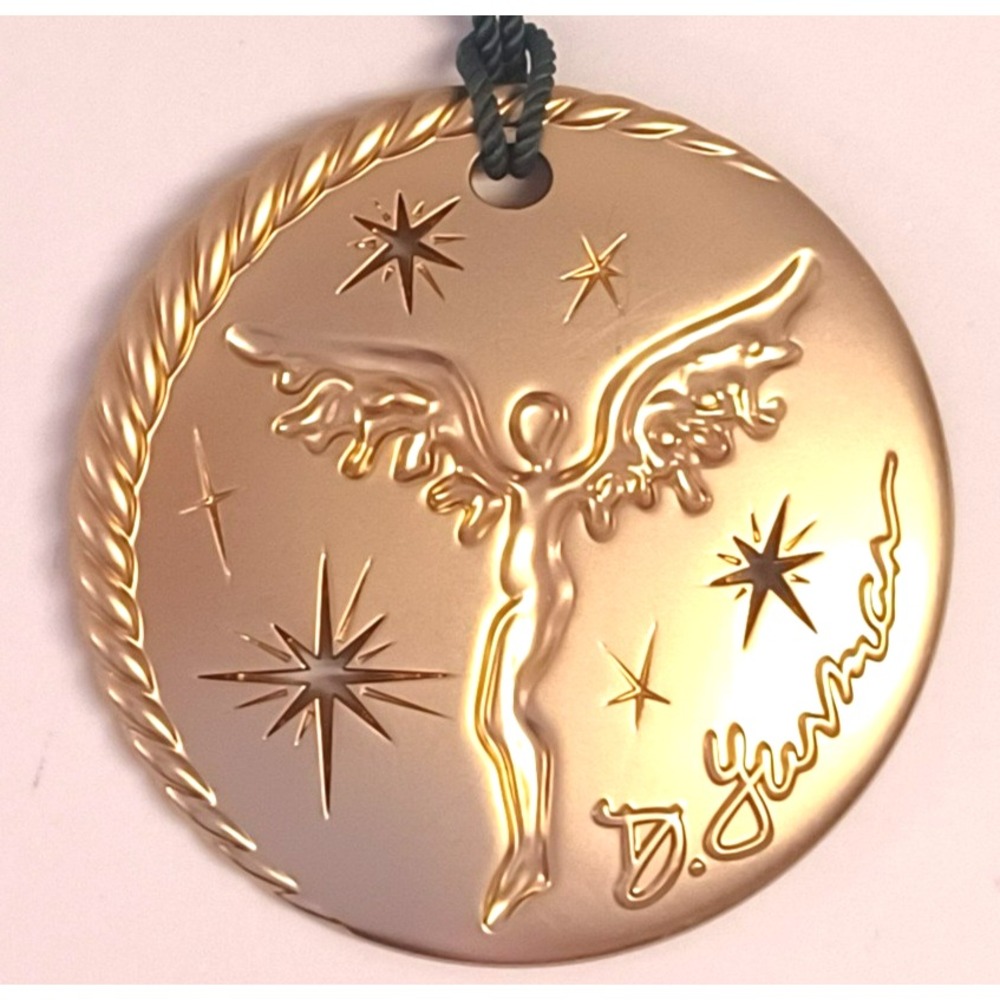 David Yurman Limited Edition 2025 Angel And Stars Pendant Holiday Ornament Gold